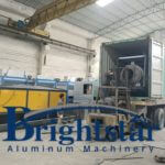 India customer aluminium dross machine and dross cooling machine loading