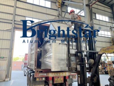Aluminium dross machine loading for Togo customer