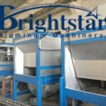 Our hot aluminium dross processing machine in the workshop