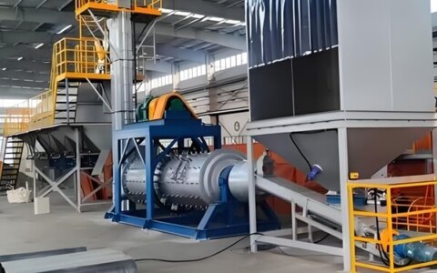 Aluminum dross ball mill and screening machine