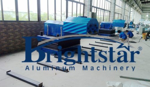 Aluminum polishing machine installation