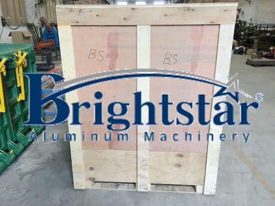 Aluminum profile film sticker LCL shipment wood box packaging