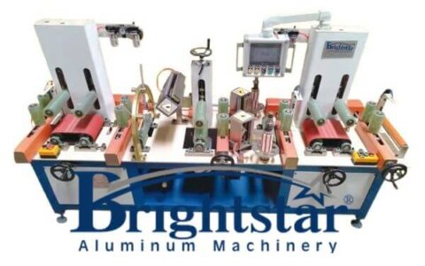 Aluminum profiles automatic film applicator machine