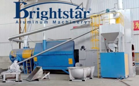 Automatic aluminium dross processing system