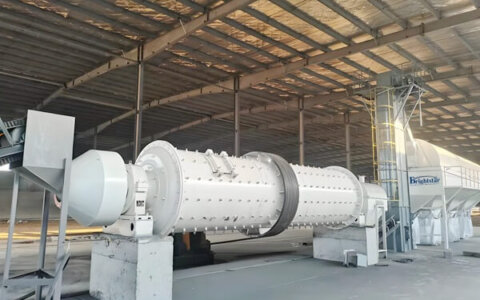 Cold aluminum dross ball mill and screening system