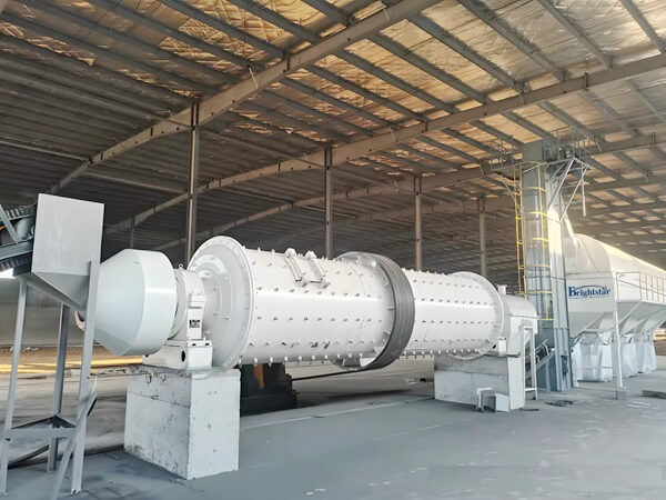 Cold aluminum dross ball mill and screening system