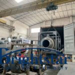 India customer aluminium dross machine and aluminium dross cooling machine delivery