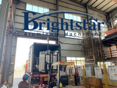 Indonesia customer aluminium dross machine loading
