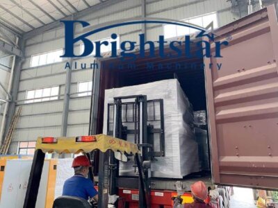 Nigeria customer hot aluminium dross machine loading