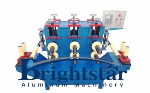 Three group aluminum profile shape correcting machine