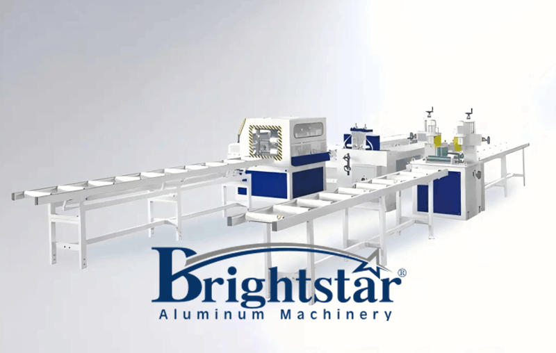 Three step method thermal break aluminum profile making machine