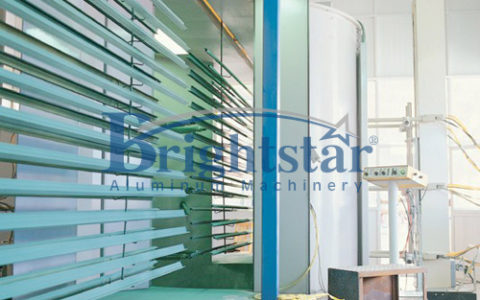 Aluminium extrusion powder coating line