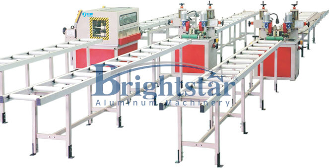 Thermal break aluminum profile assembling machine